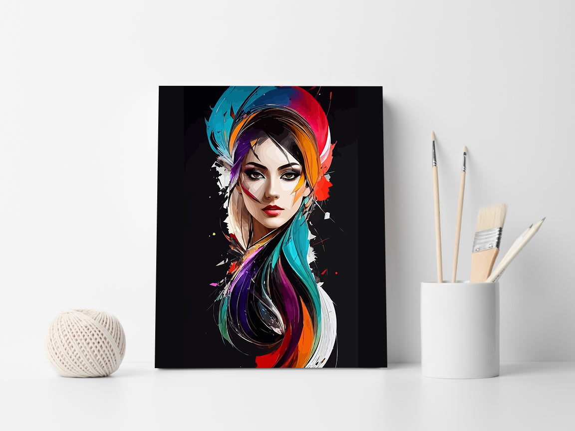 Peinture par numéros - Portrait de femme 4214