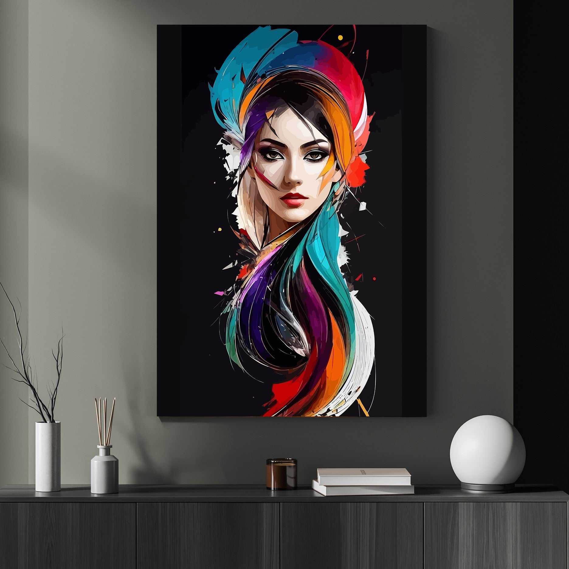 Peinture par numéros - Portrait de femme 4214