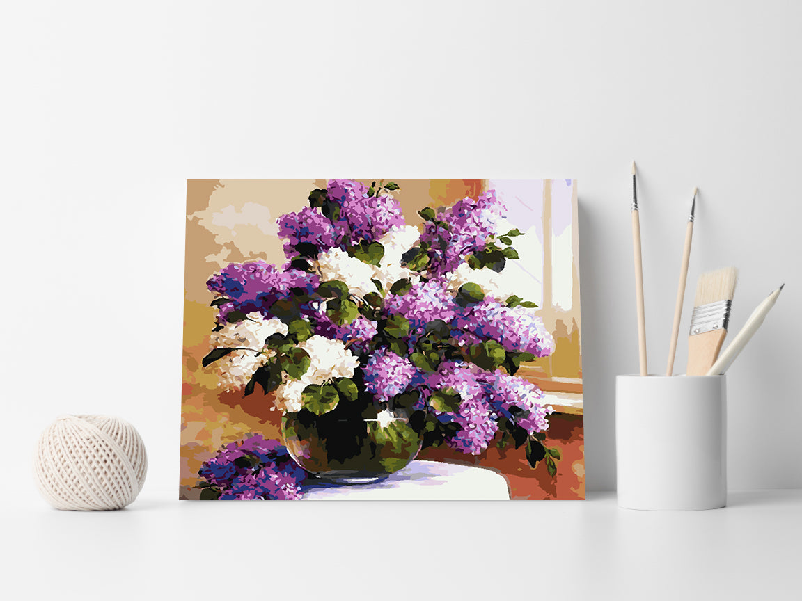 Peinture par numéros - Fleurs dans un vase 4218