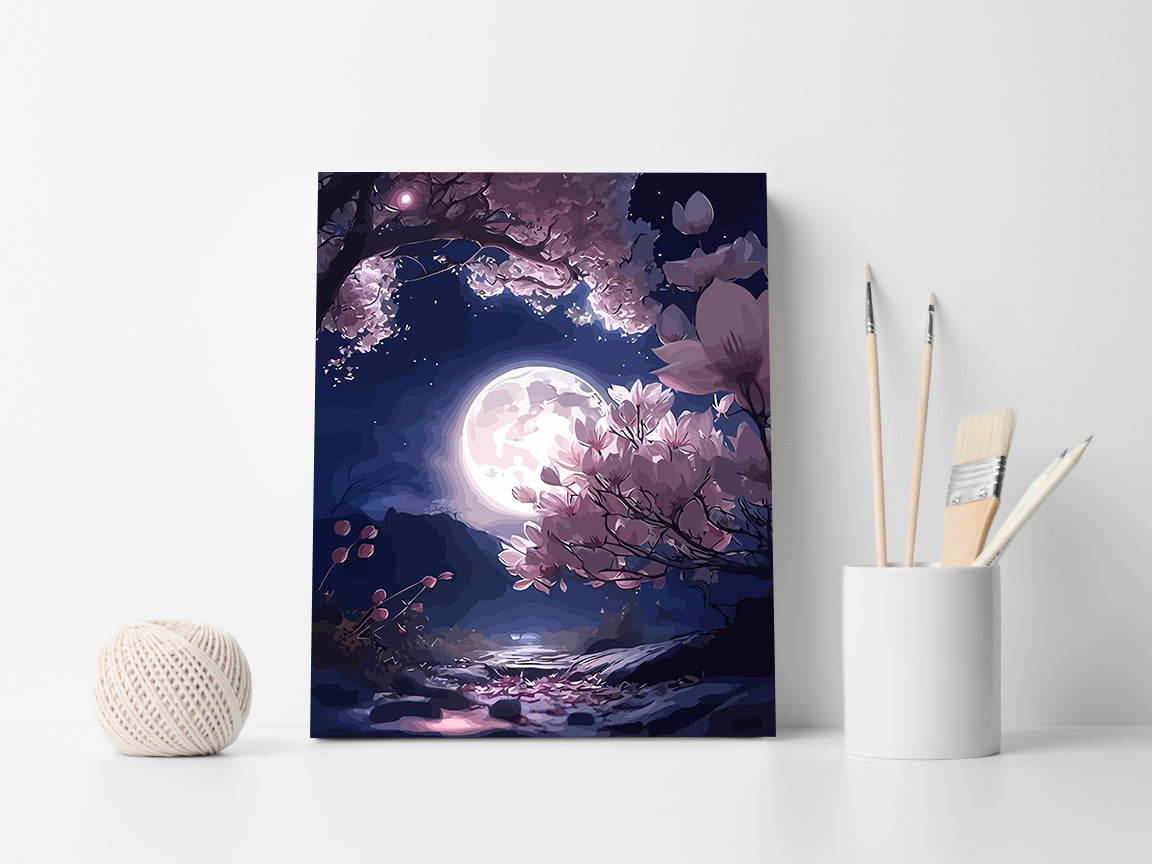 Peinture par numéros - Nuit de pleine lune 4221