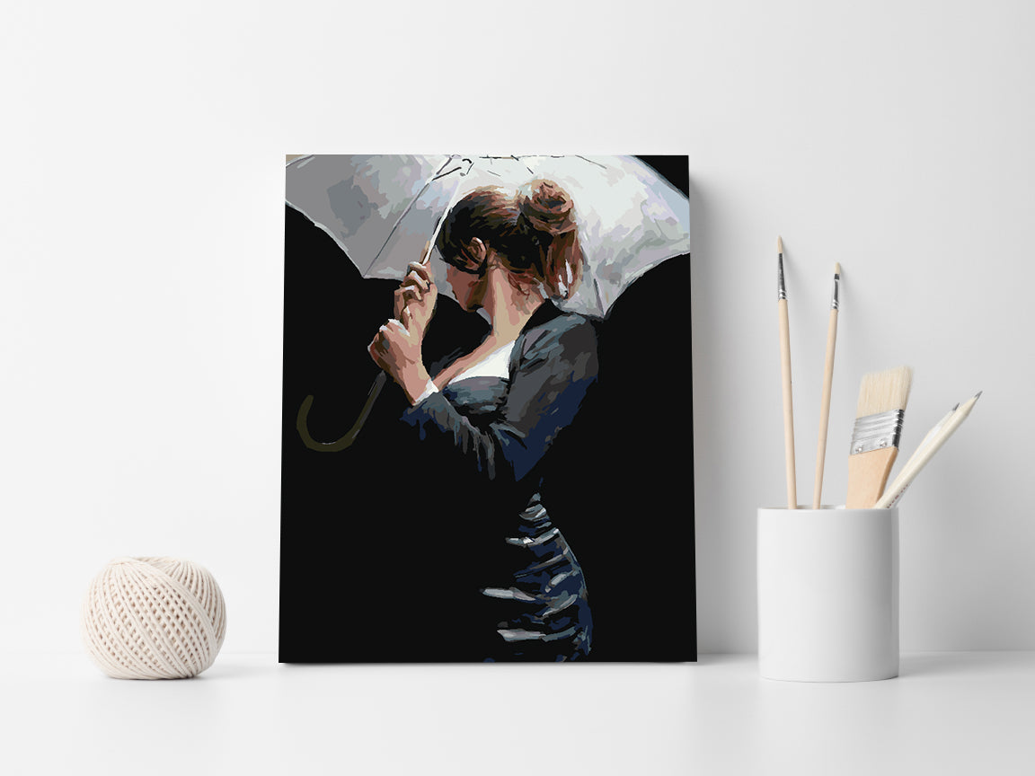 Pictura pe numere - Femeie sub Umbrelă 4223