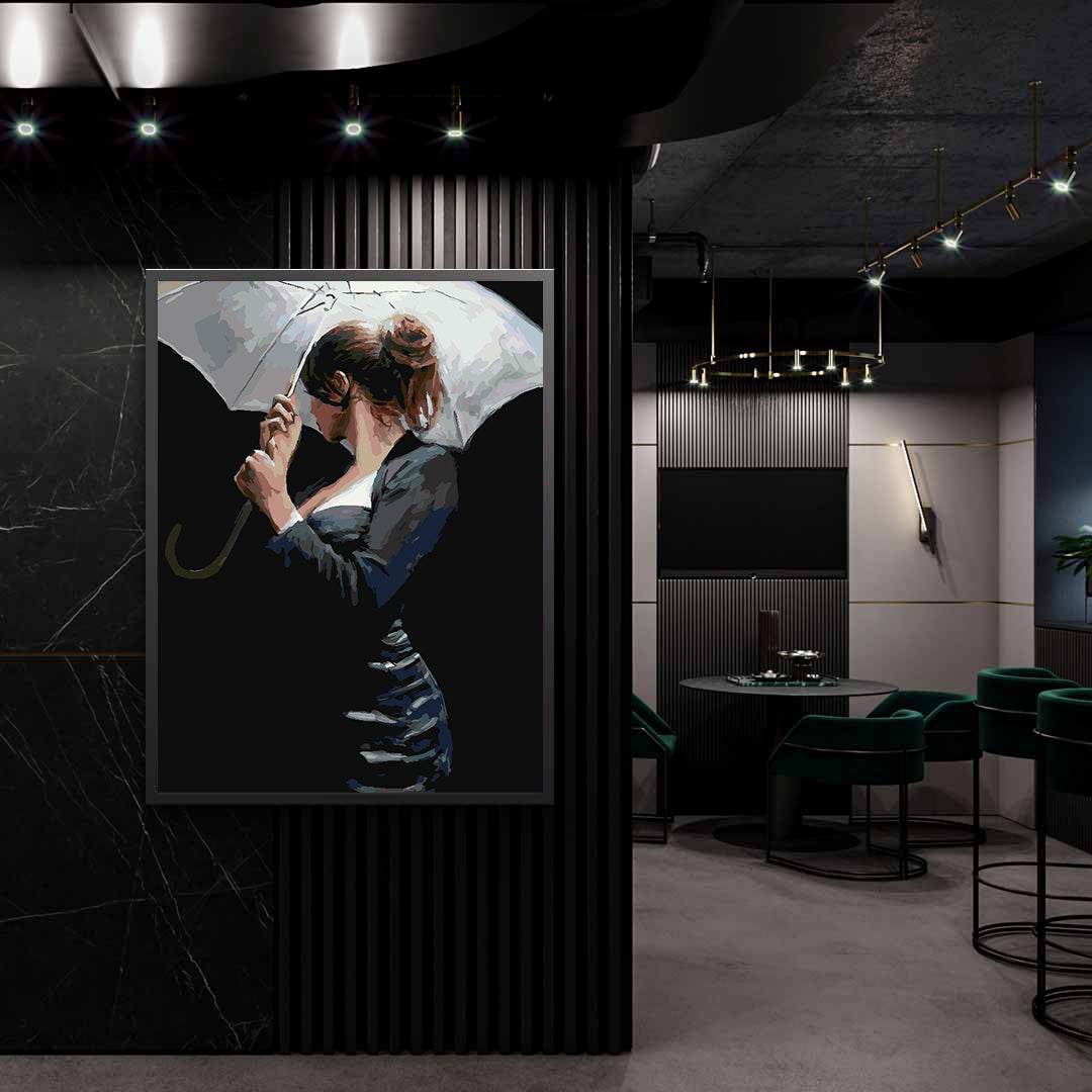 Peinture par numéros - Femme sous le parapluie 4223