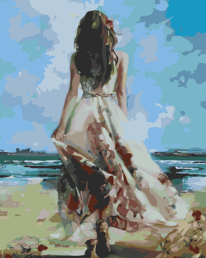 Pictura pe numere - Peisaj la Mare 4231