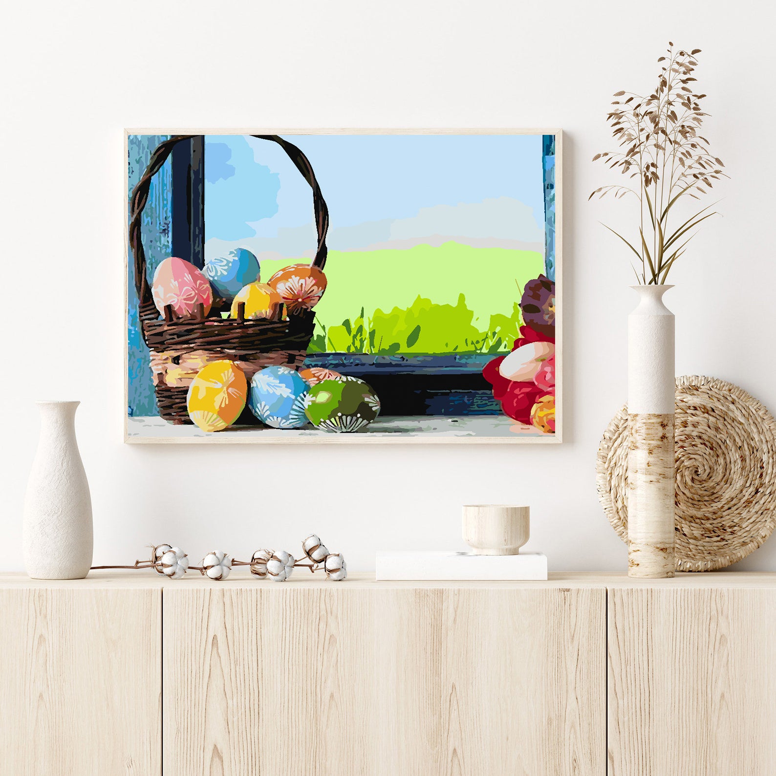 Pictura pe numere - Ouă de Paște 4236