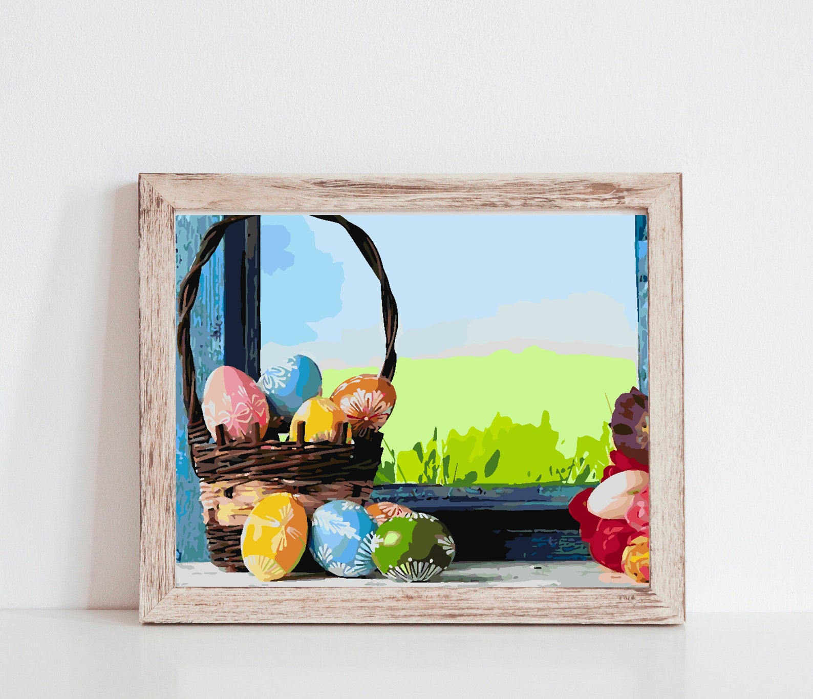 Pictura pe numere - Ouă de Paște 4236