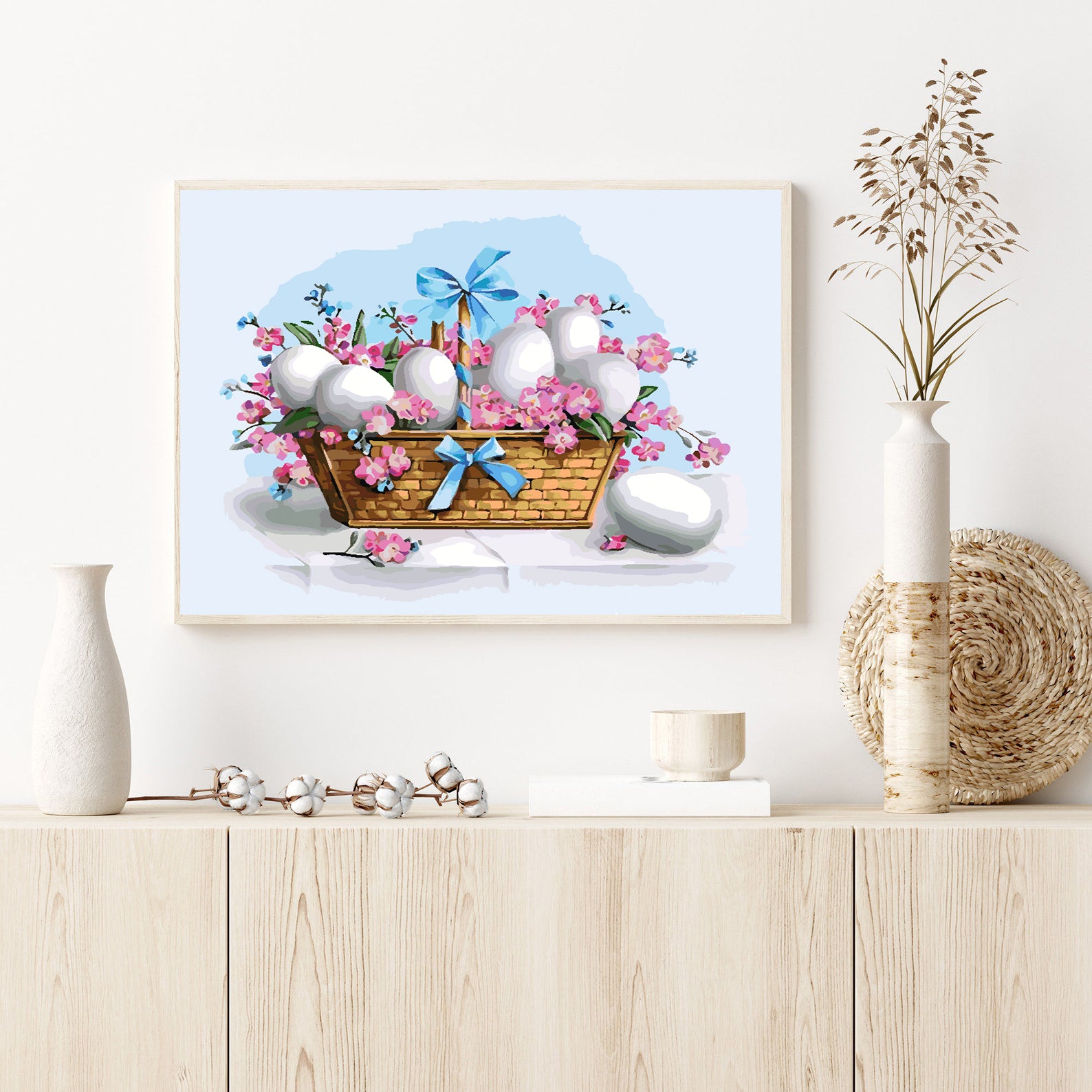 Promotie 40x50 - pictura pe numere - Coș de Paște 4251