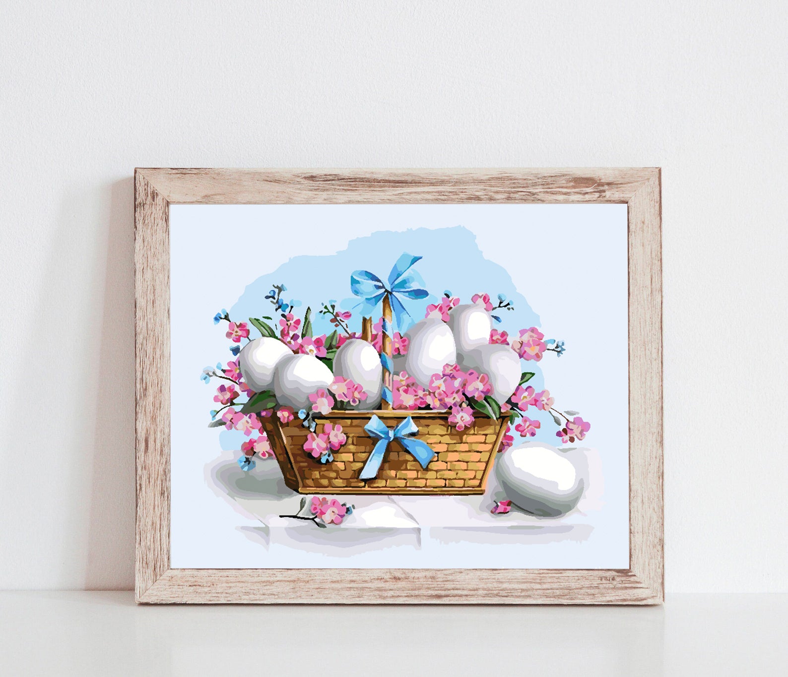 Promotie 40x50 - pictura pe numere - Coș de Paște 4251