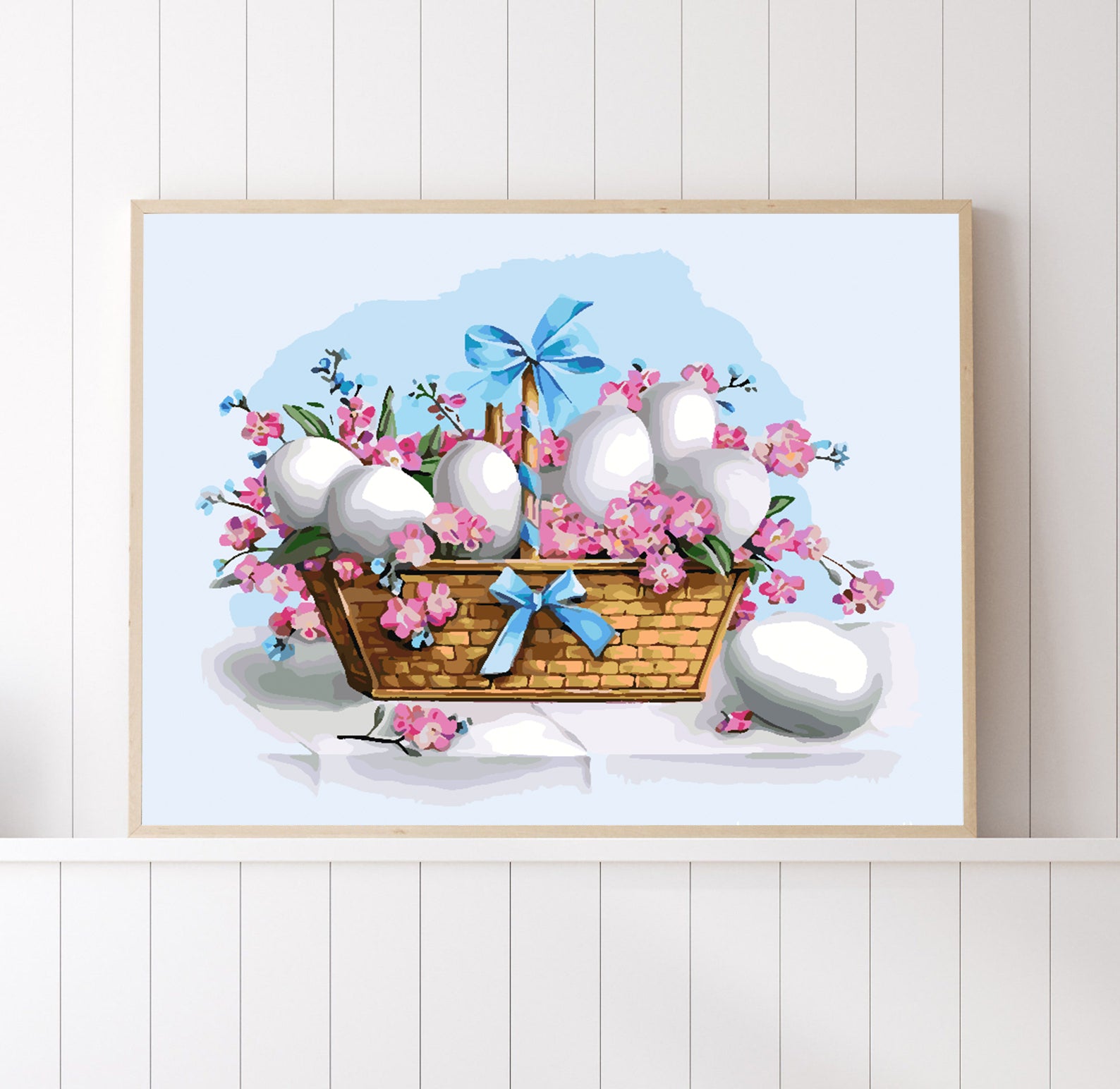 Promotie 40x50 - pictura pe numere - Coș de Paște 4251