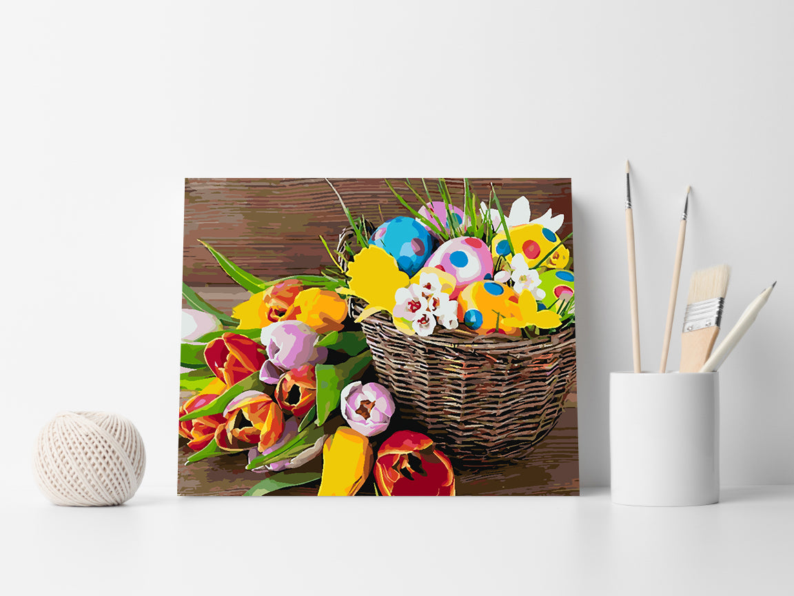 Peinture par numéros - Panier de Pâques 4254