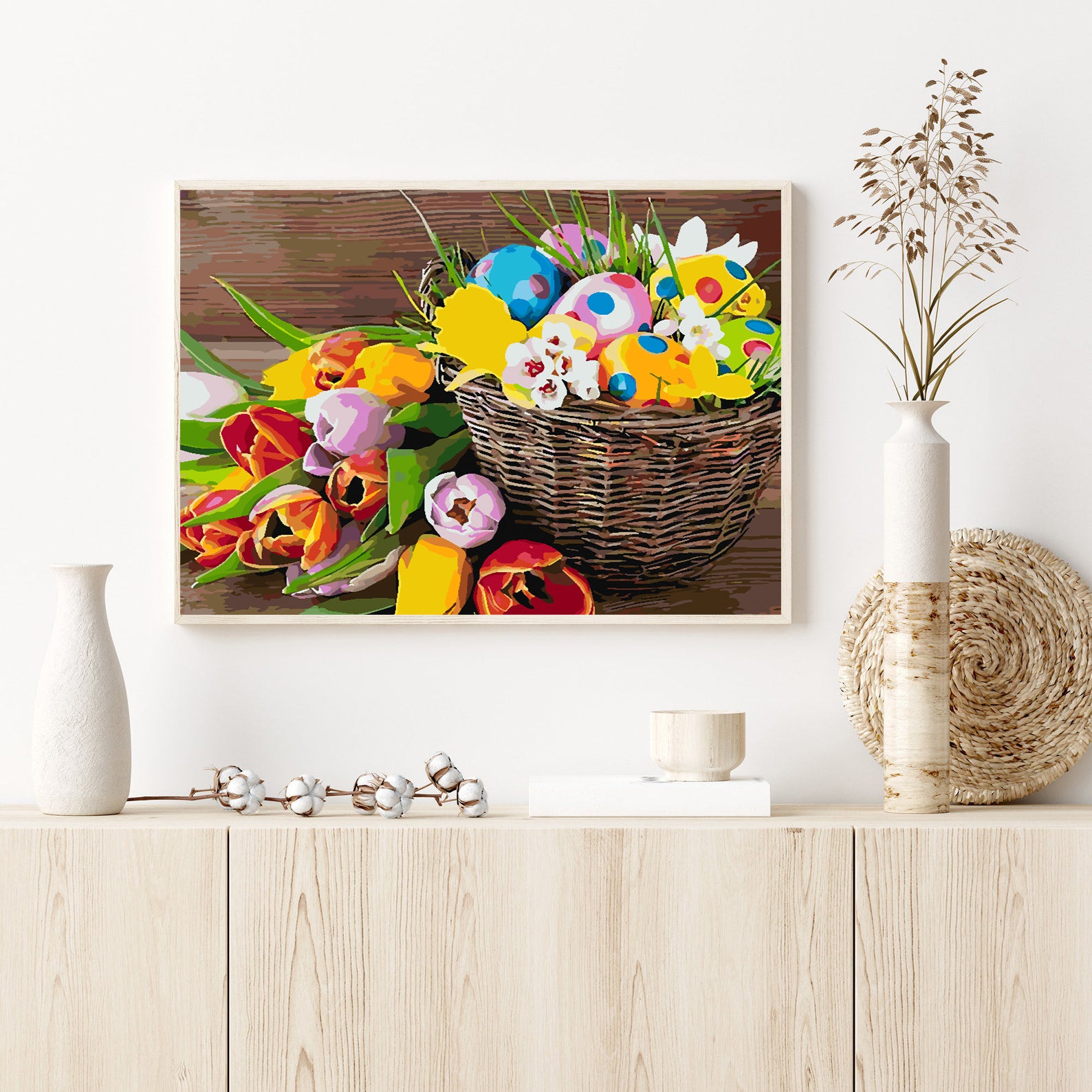 Peinture par numéros - Panier de Pâques 4254