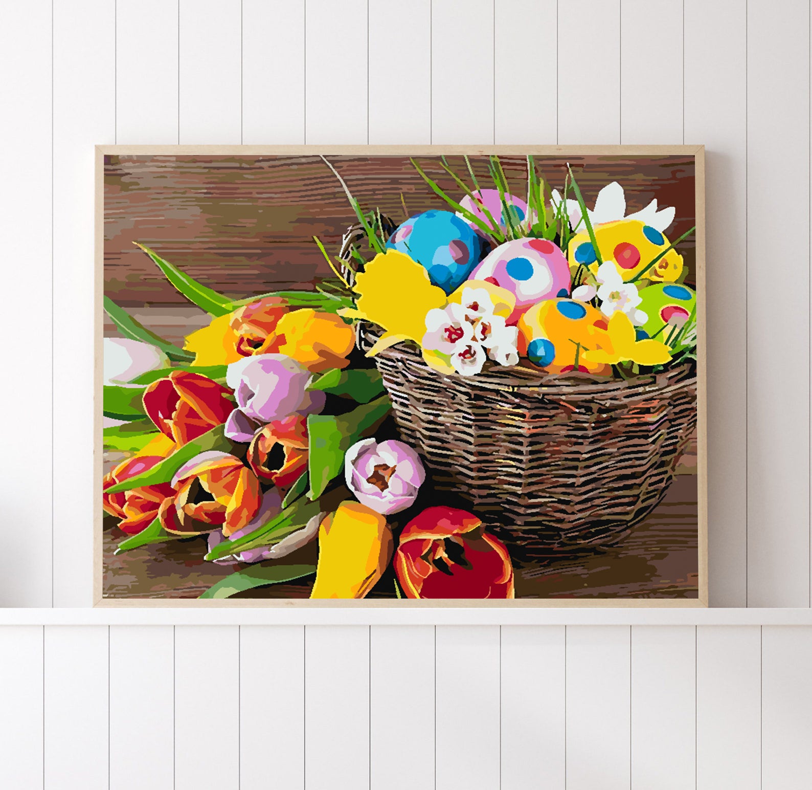 Peinture par numéros - Panier de Pâques 4254