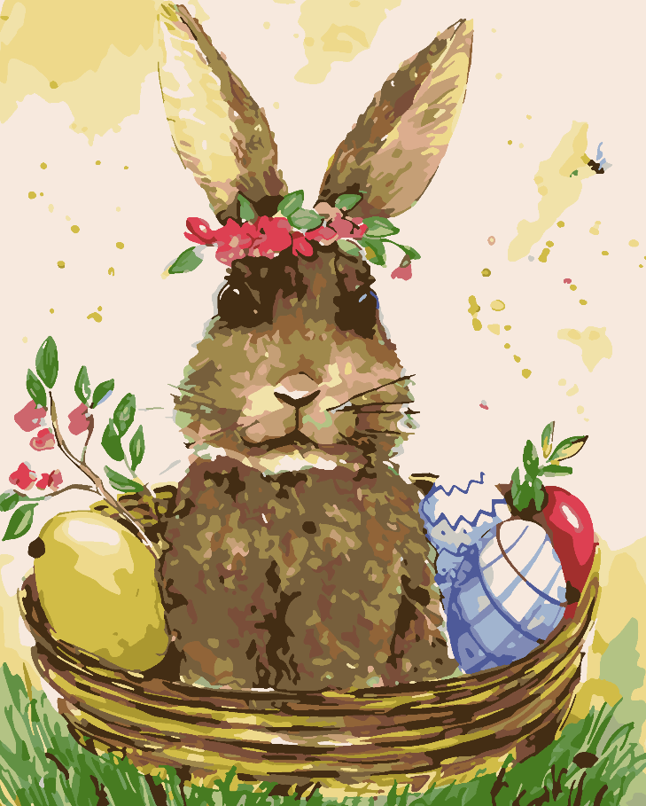 Pictura pe numere - Iepuras 4260