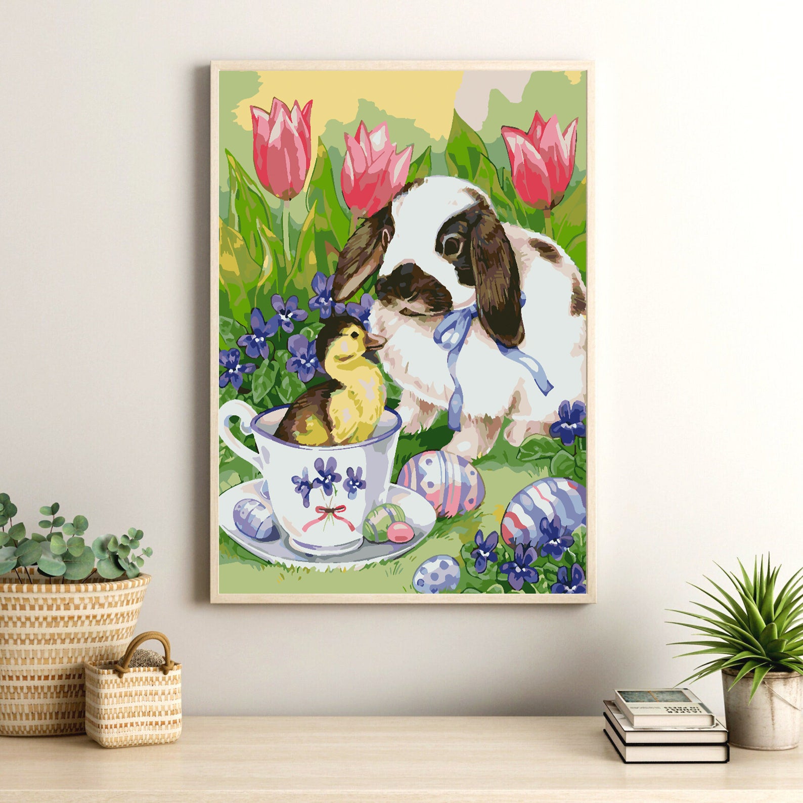 Peinture par numéros - Chien avec caneton 4262