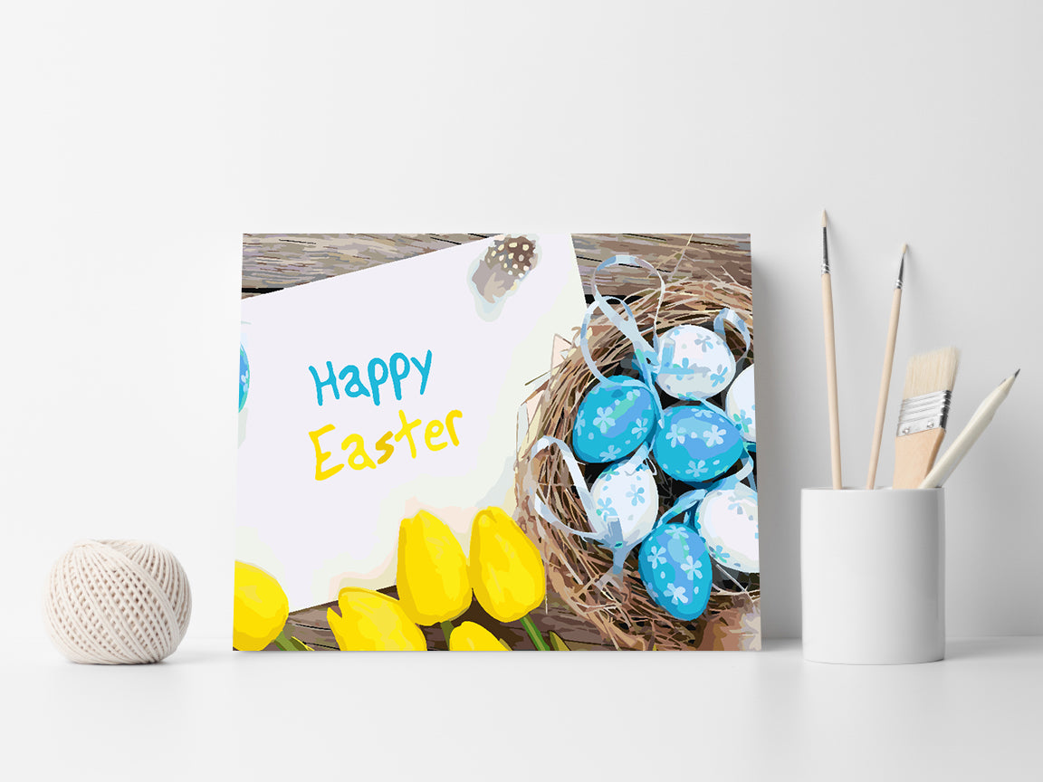 Pictura pe numere - Paște Fericit 4295