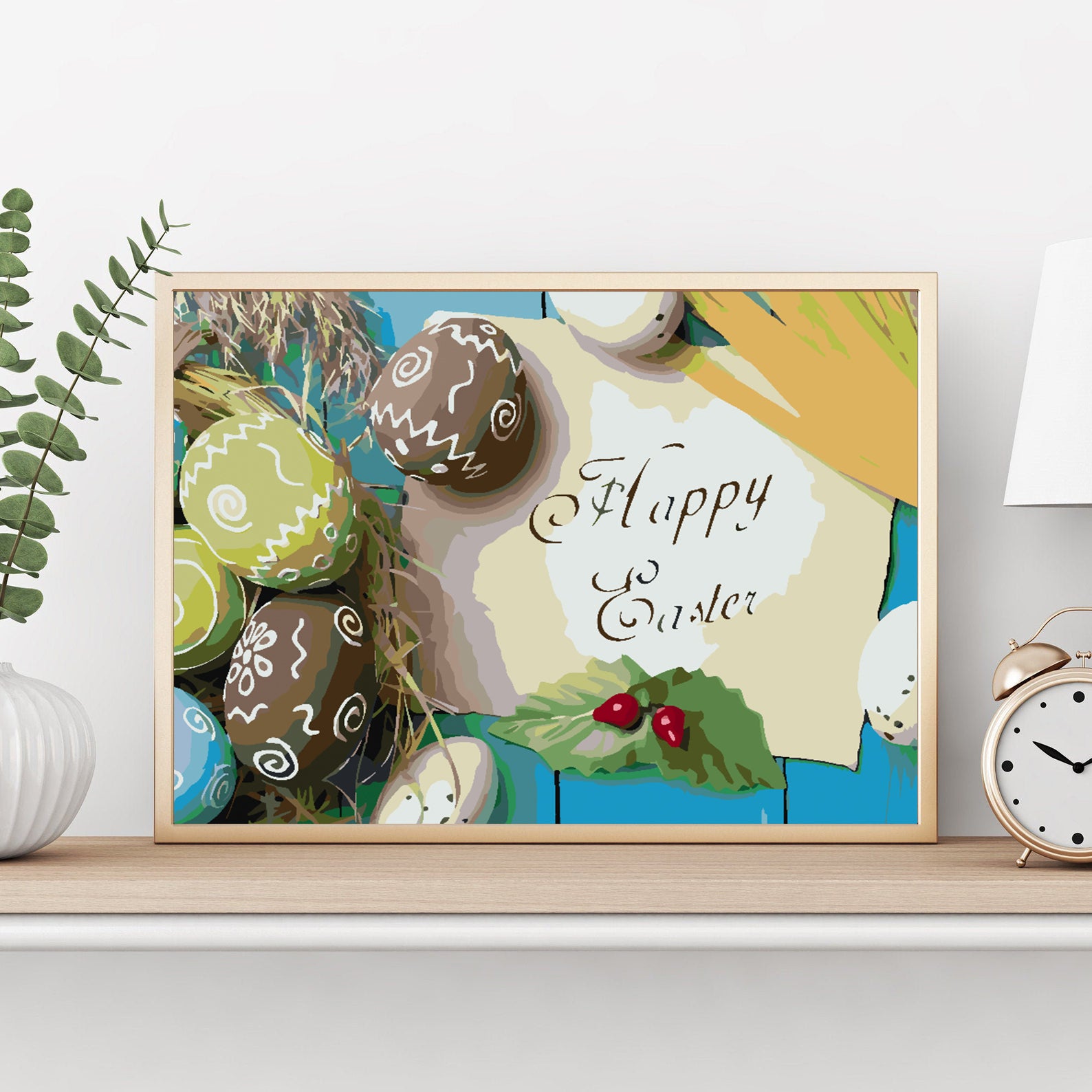 Pictura pe numere - Paște Fericit 4297