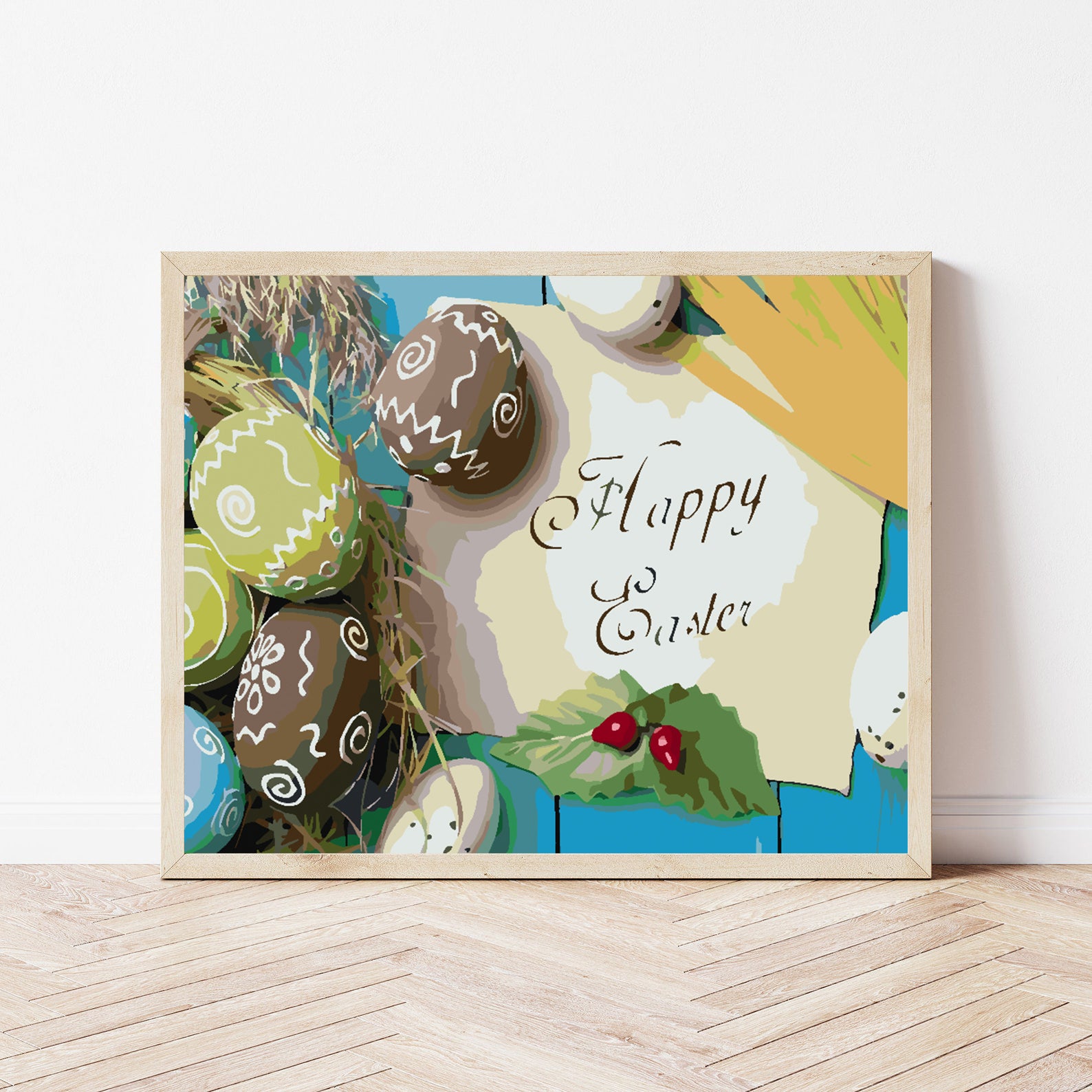 Pictura pe numere - Paște Fericit 4297