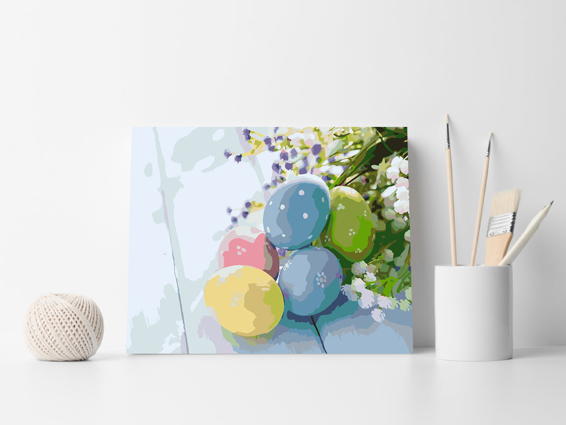 Peinture par numéros - Œufs de Pâques 4299