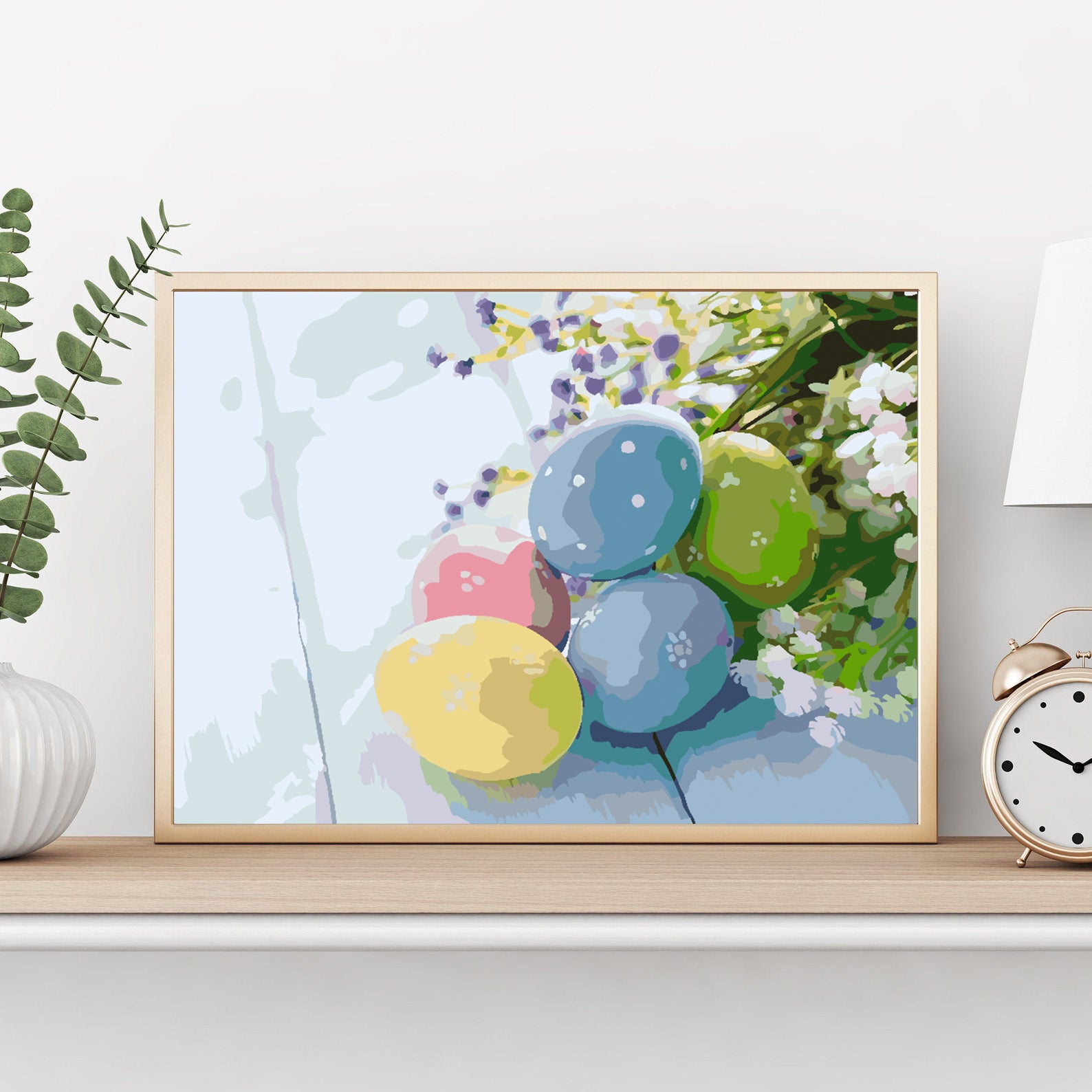 Pictura pe numere - Ouă de Paște 4299