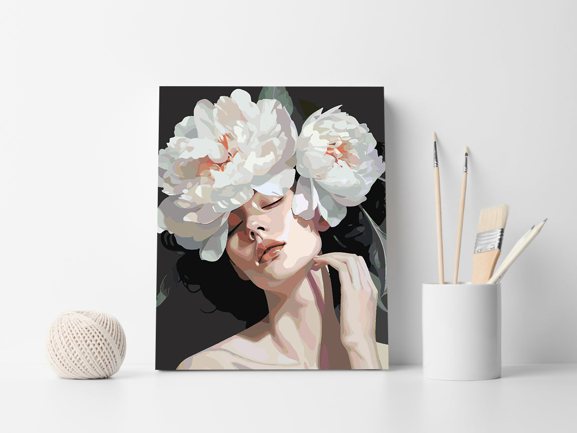 Peinture par numéros - Tête de fleur 4323