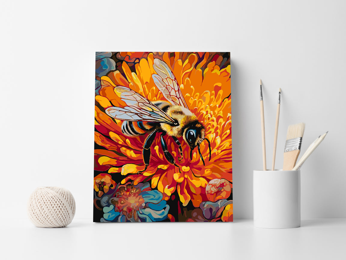 Peinture par numéros - Abeille sur fleur 4324
