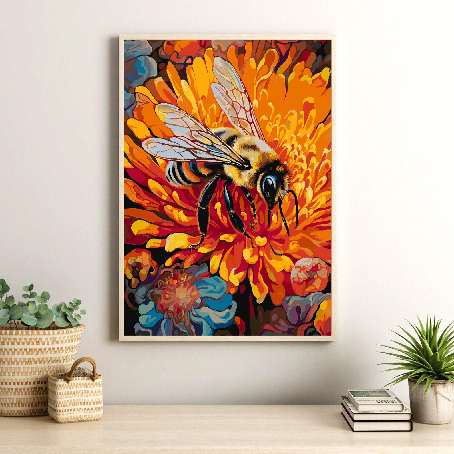 Peinture par numéros - Abeille sur fleur 4324