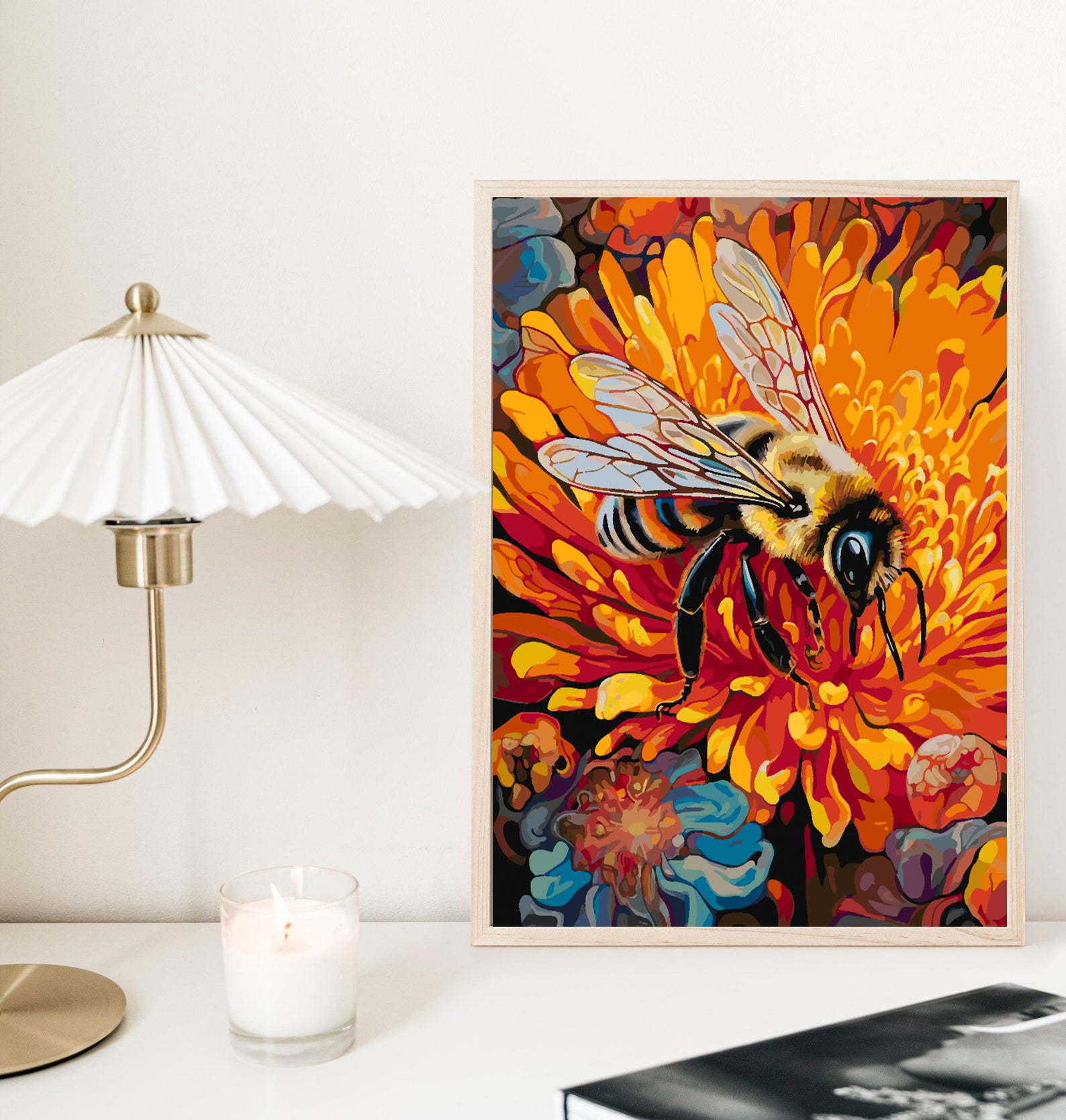 Peinture par numéros - Abeille sur fleur 4324