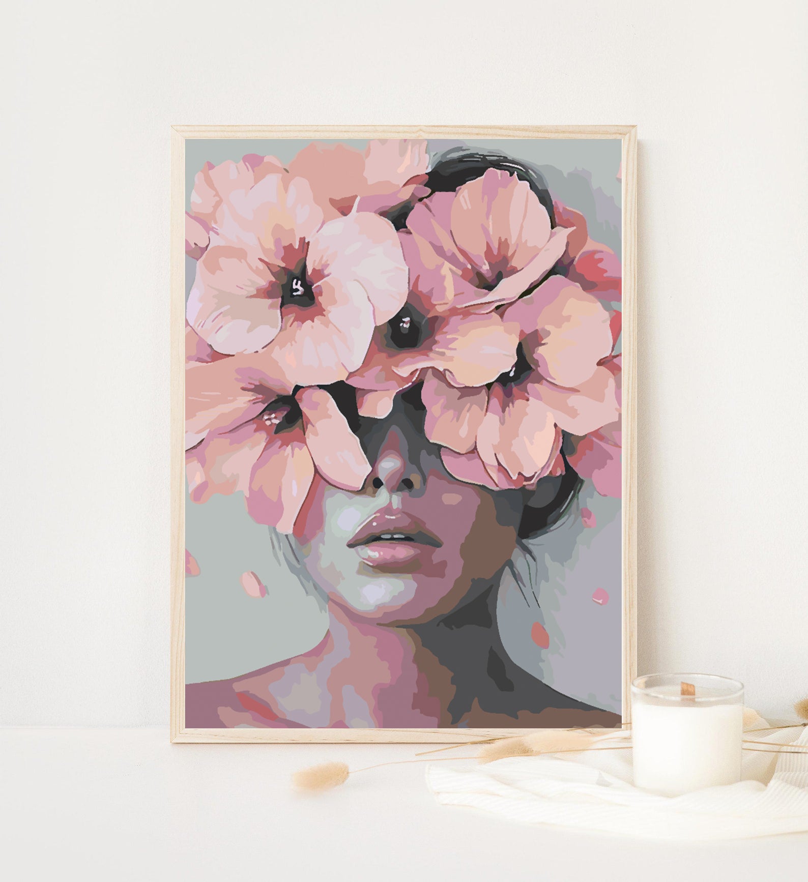 Peinture par numéros - Tête de fleur 4325