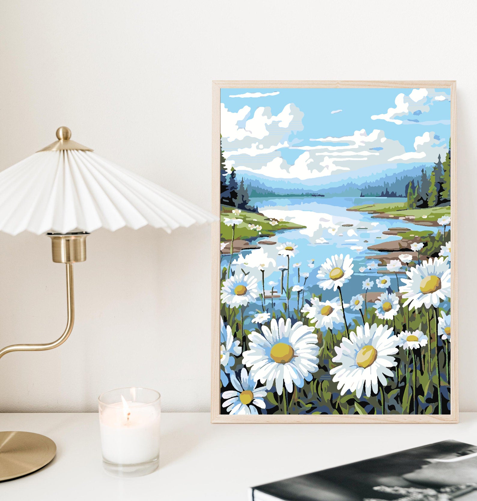 Pictura pe numere - Câmpie cu Flori 4326