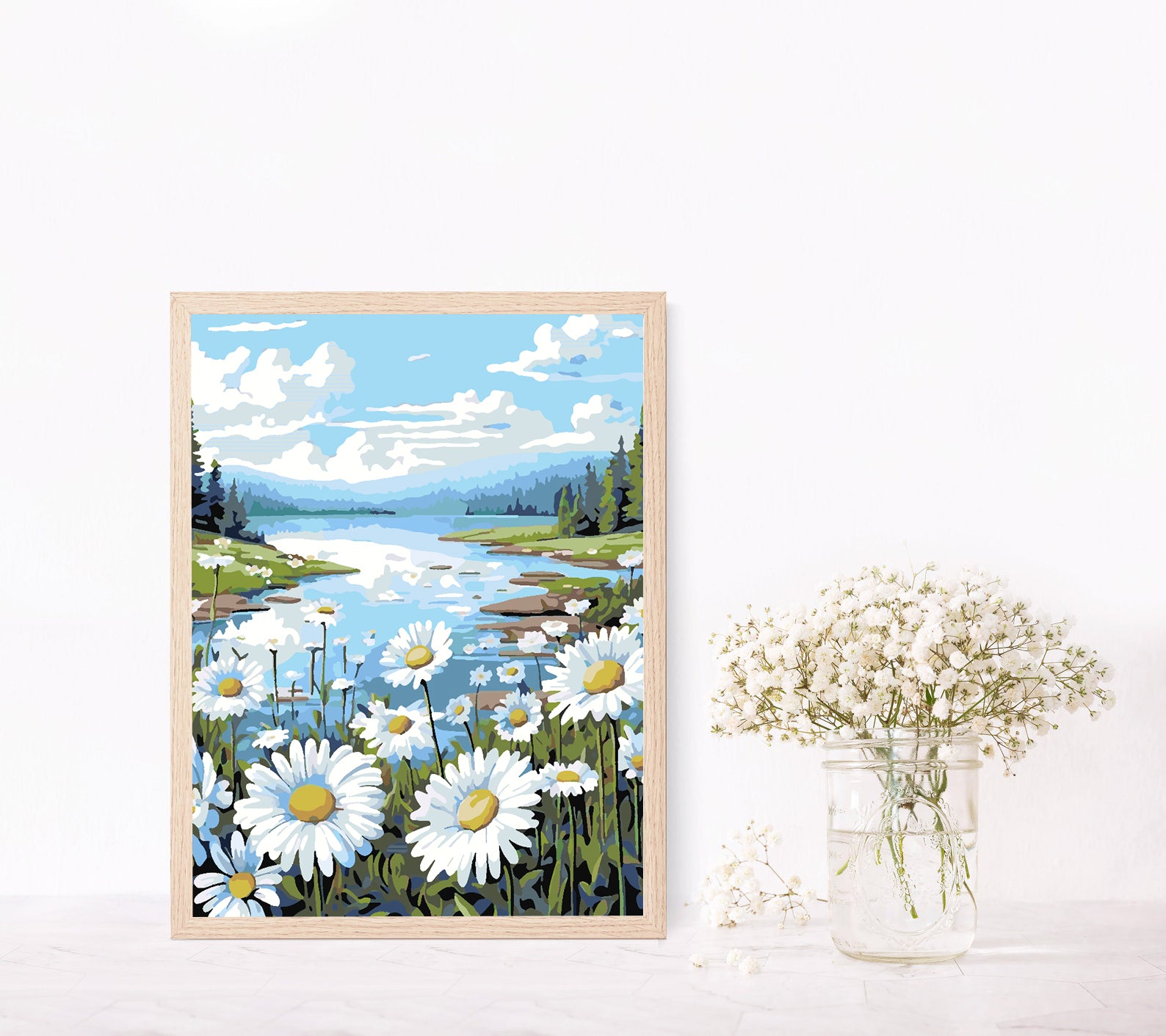 Pictura pe numere - Câmpie cu Flori 4326