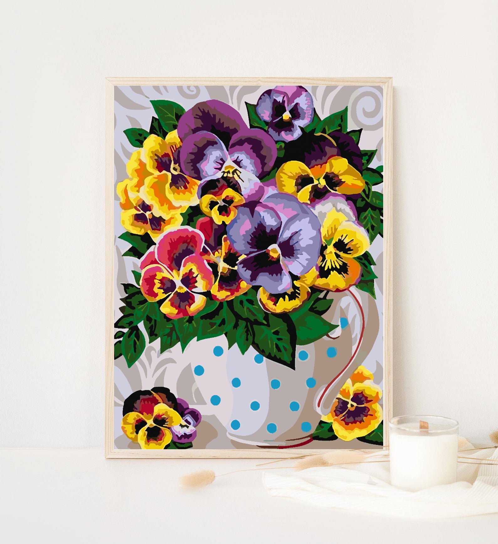 Peinture par numéros - Fleurs dans un vase 4333