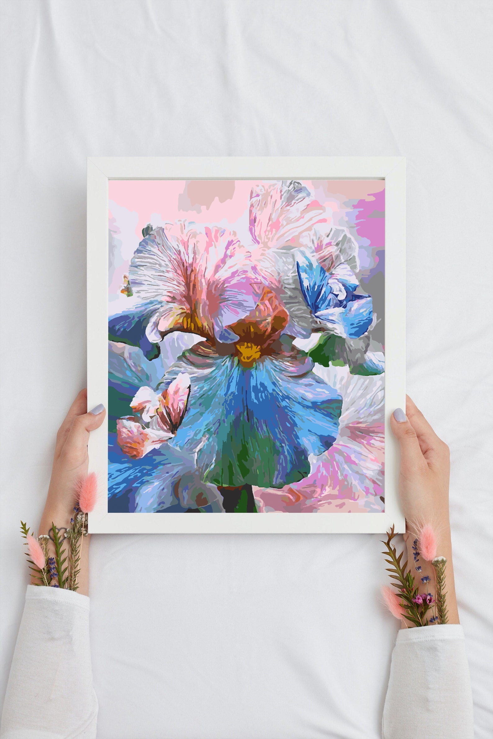 Peinture par numéros - Fleurs et Papillons 4335