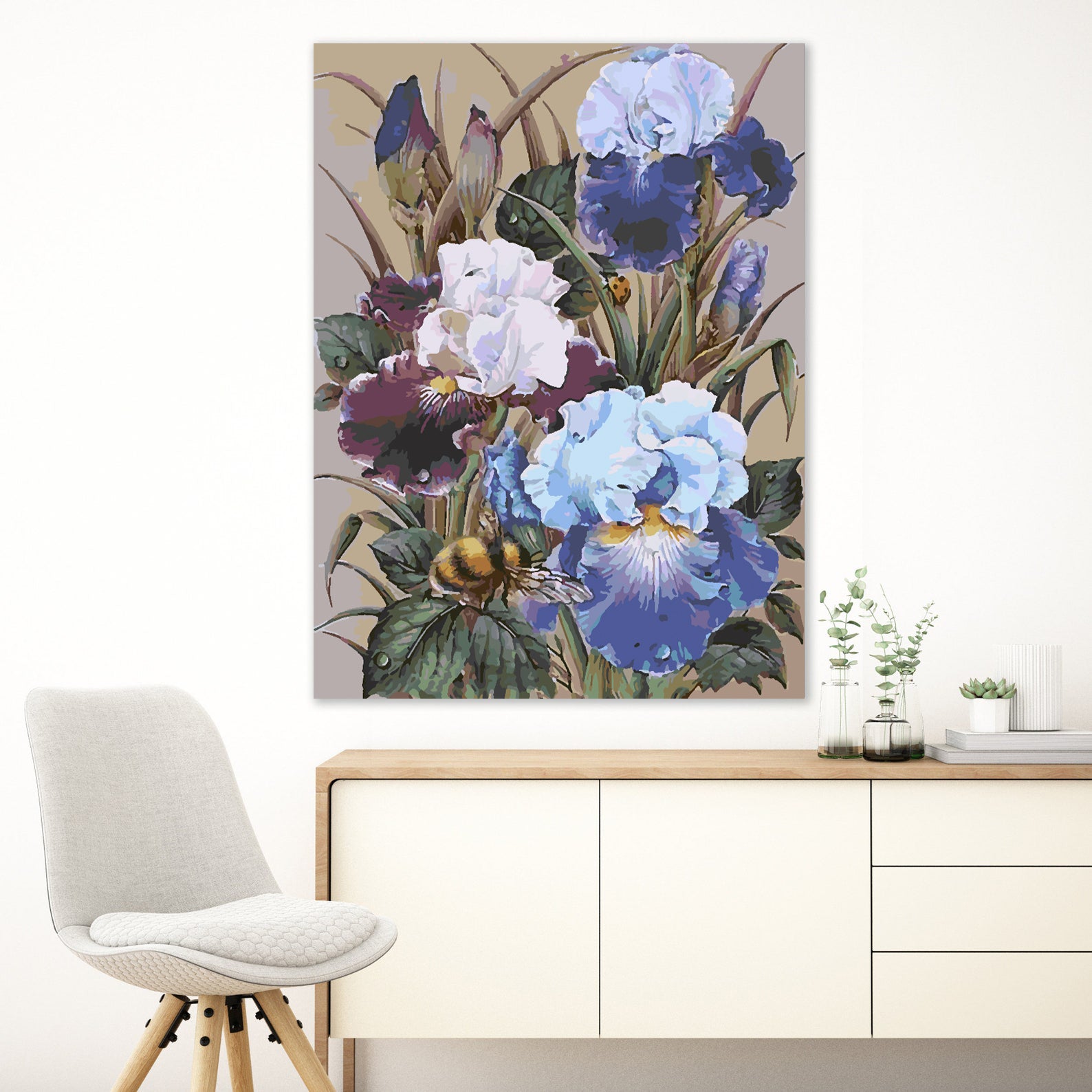 Peinture par numéros - Fleurs dans un vase 4338