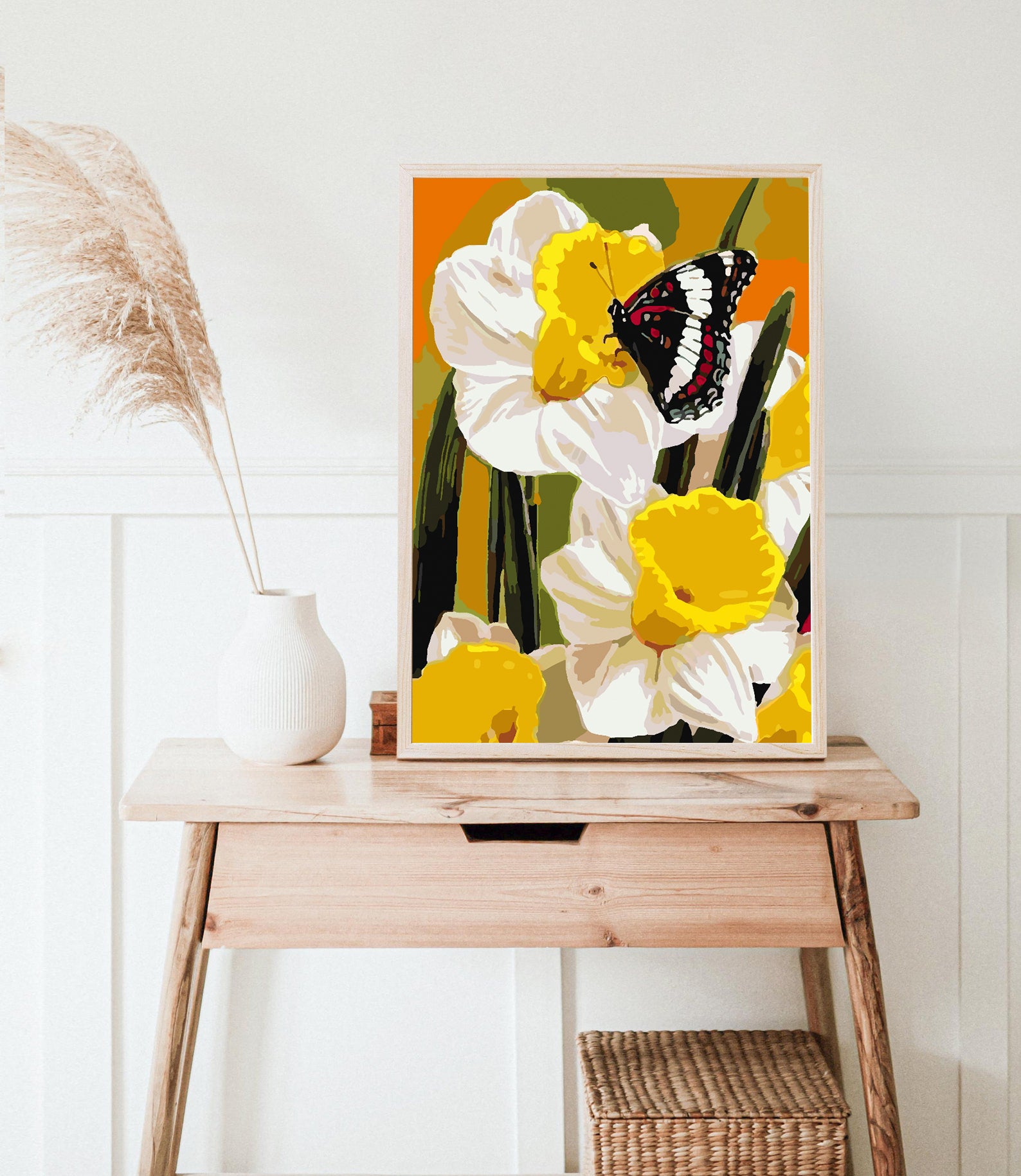 Peinture par numéros - Fleurs et Papillons 4341
