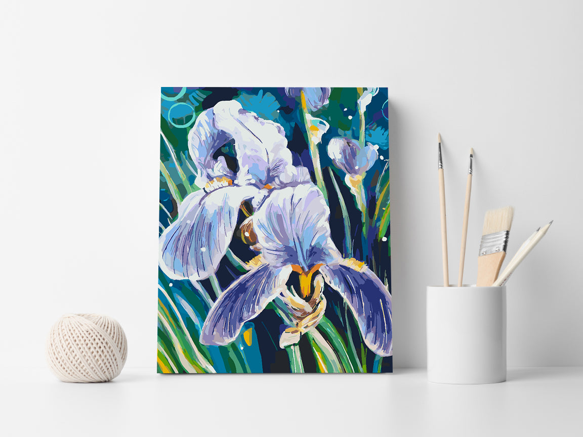 Peinture par numéros - Fleurs violettes 4344