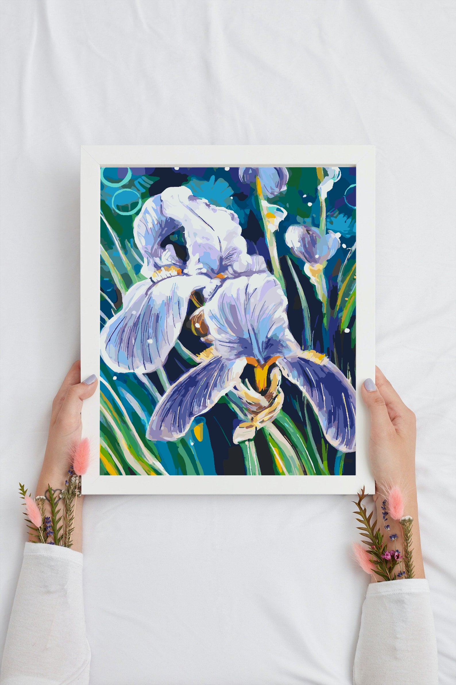 Peinture par numéros - Fleurs violettes 4344