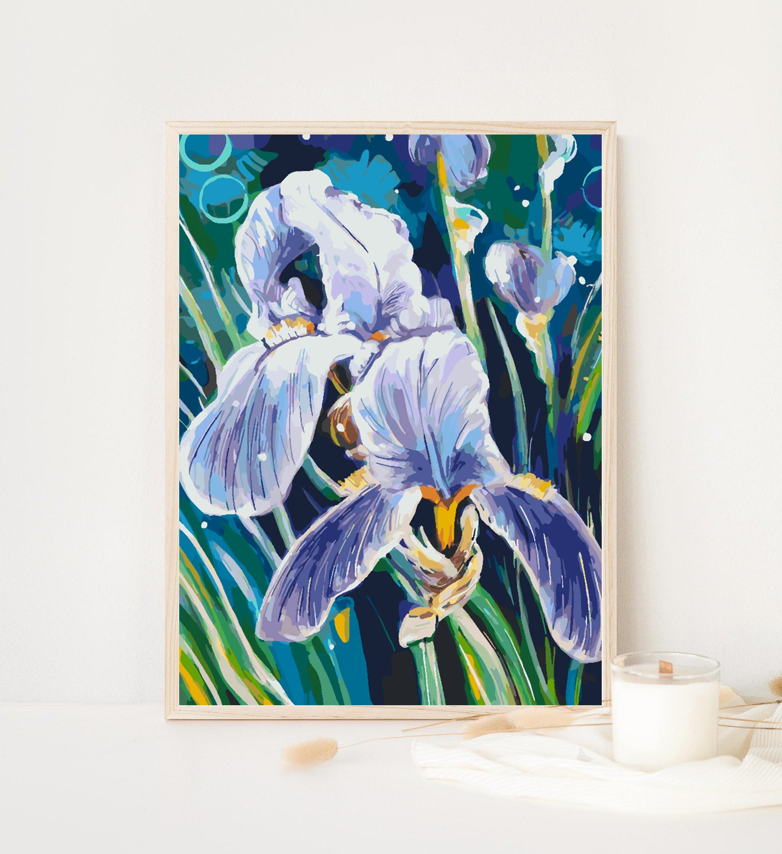 Peinture par numéros - Fleurs violettes 4344