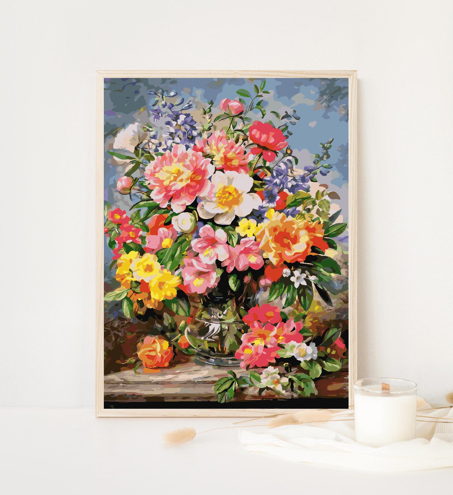 Peinture par numéros - Fleurs dans un vase 4346