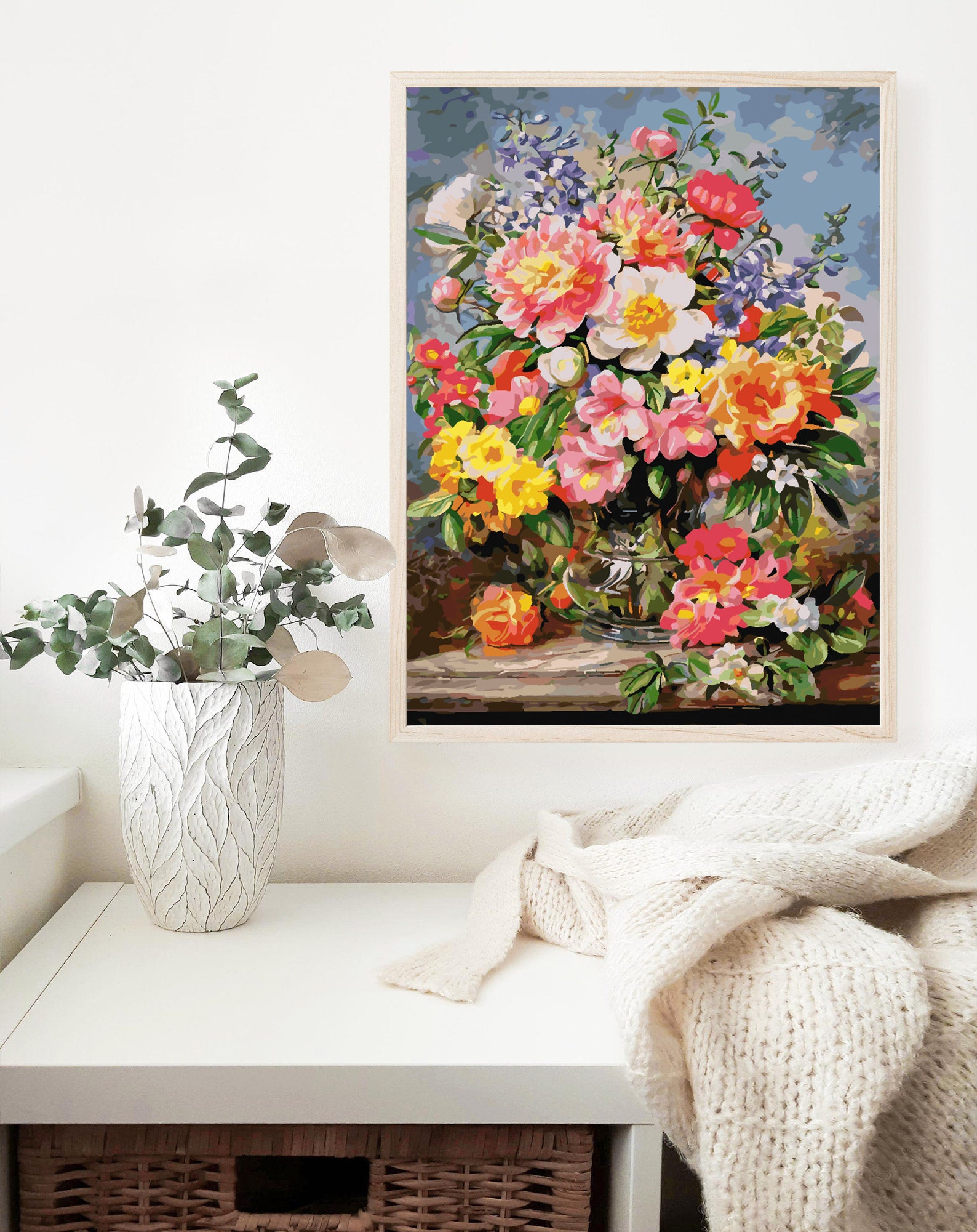 Peinture par numéros - Fleurs dans un vase 4346