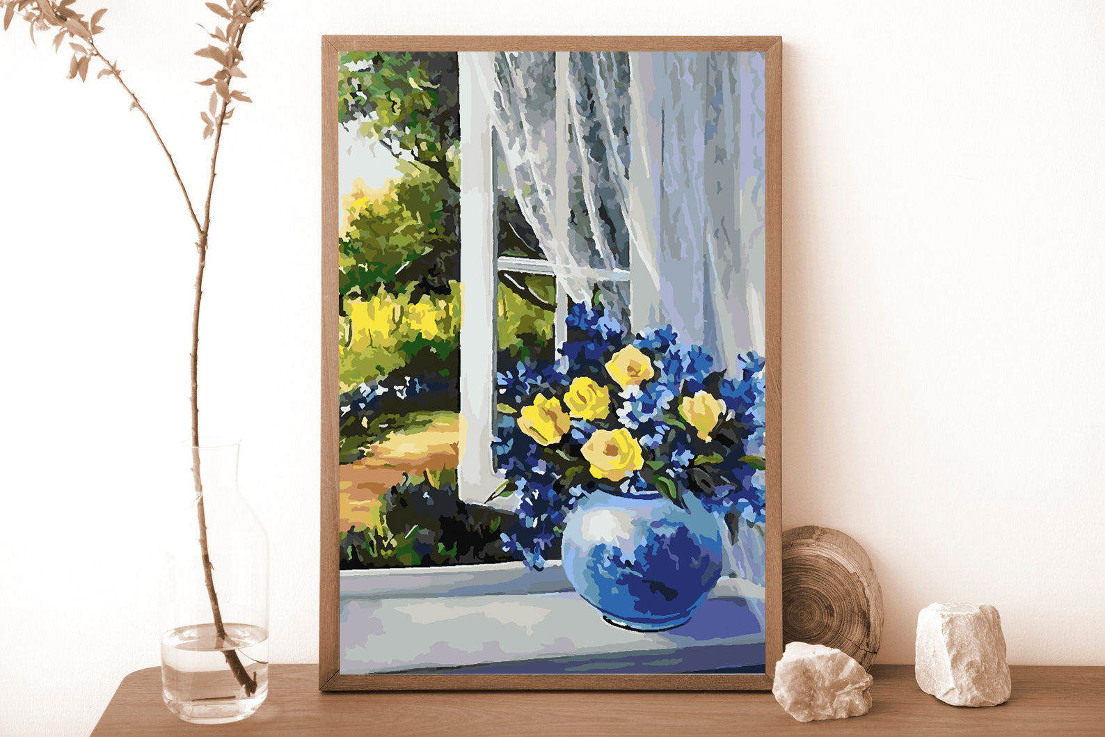 Peinture par numéros - Fleurs dans un vase 4349