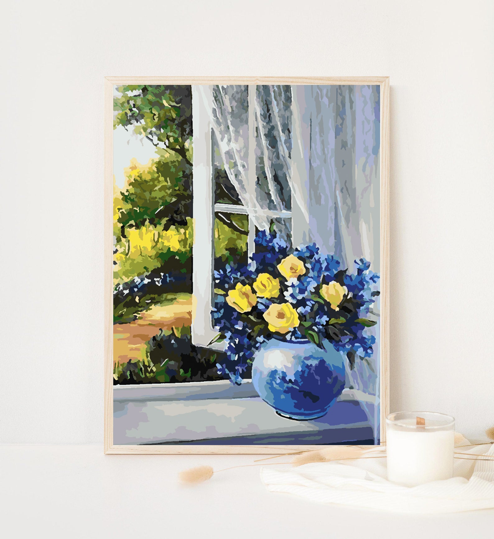 Peinture par numéros - Fleurs dans un vase 4349