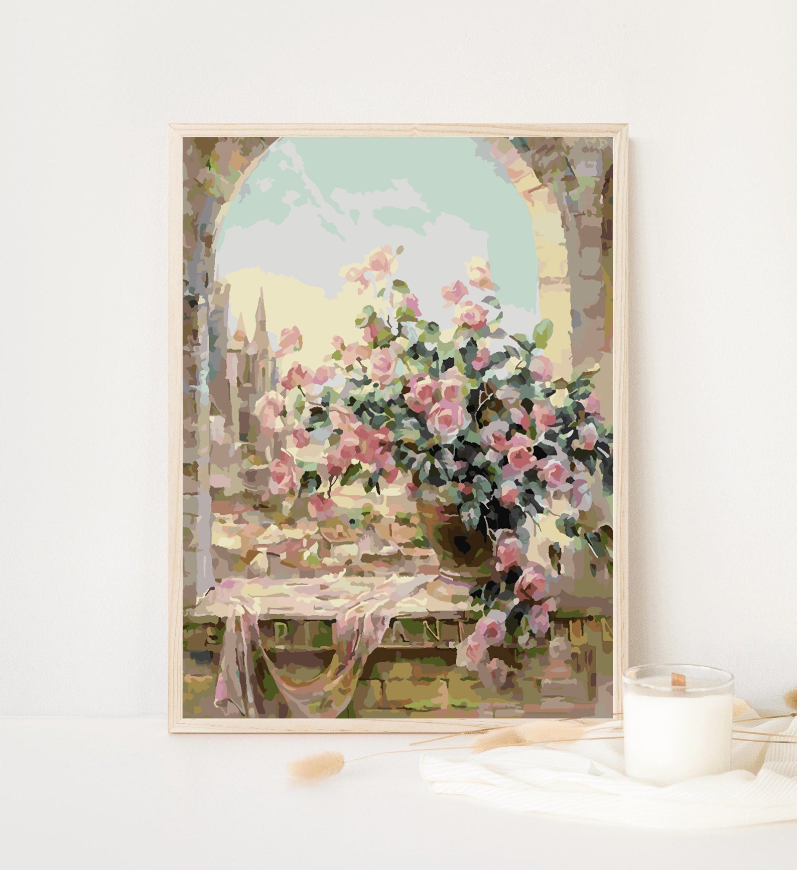 Peinture par numéros - Fleurs dans un vase 4352