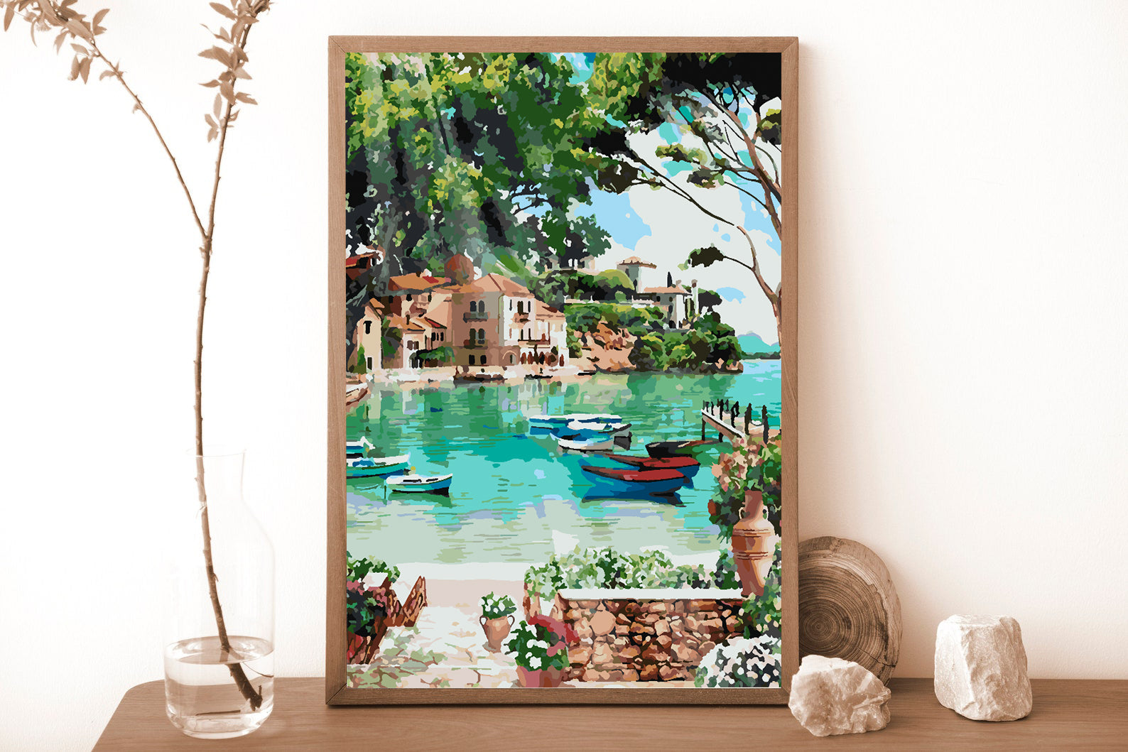 Promotie 40x50 - pictura pe numere - Bărcuțe pe Apă 4362