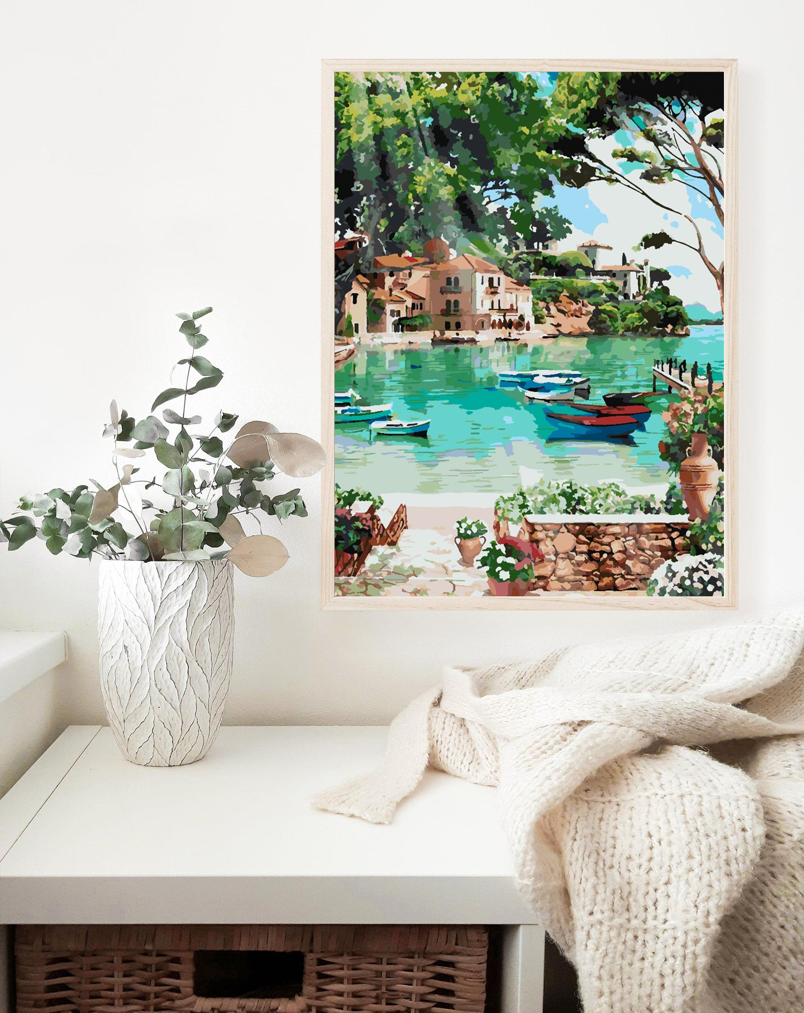 Promotie 40x50 - pictura pe numere - Bărcuțe pe Apă 4362