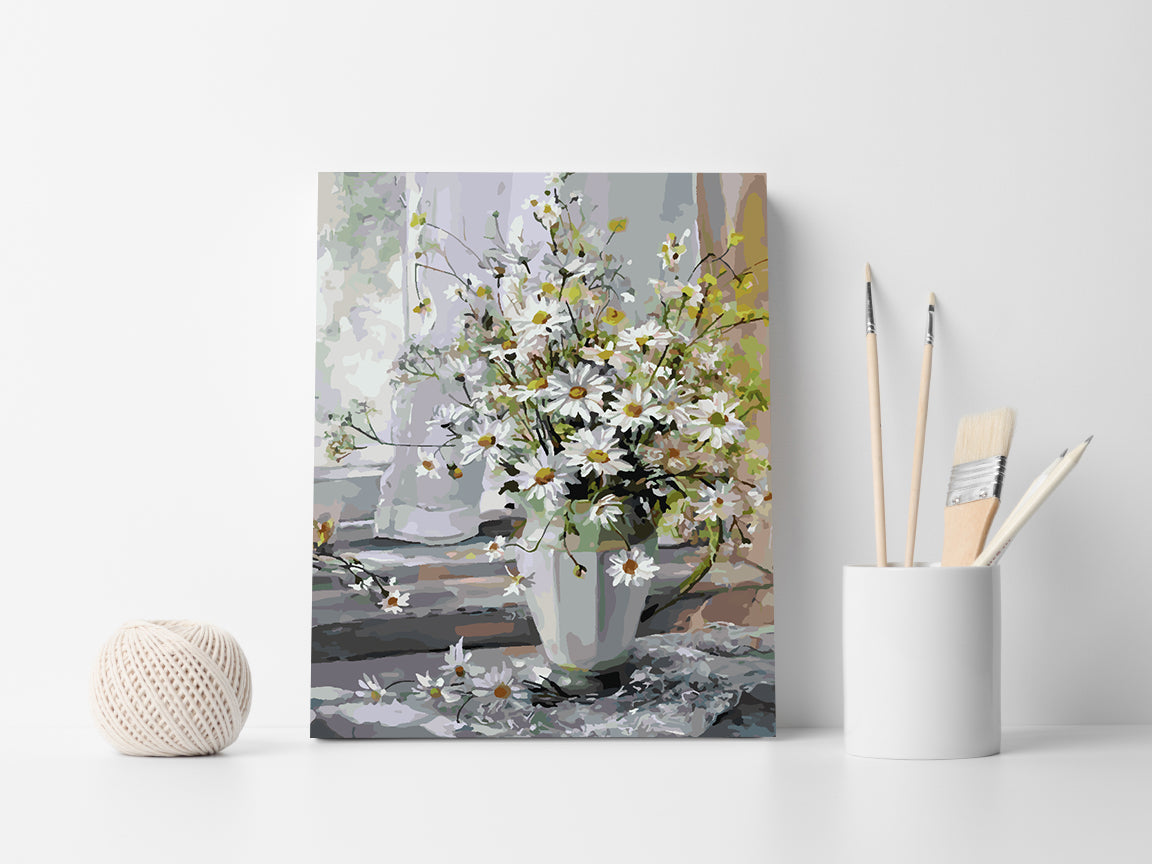 Peinture par numéros - Fleurs dans un vase 4377