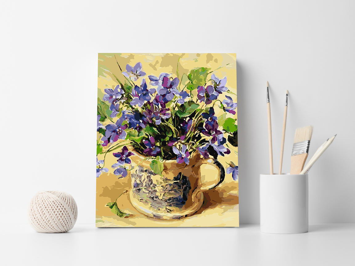 Peinture par numéros - Fleurs dans un vase 4393