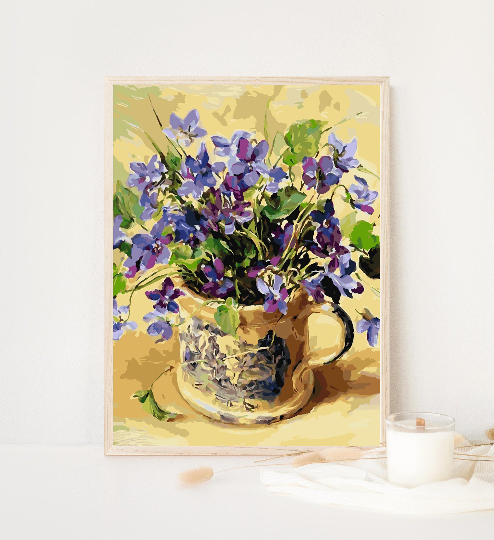 Peinture par numéros - Fleurs dans un vase 4393