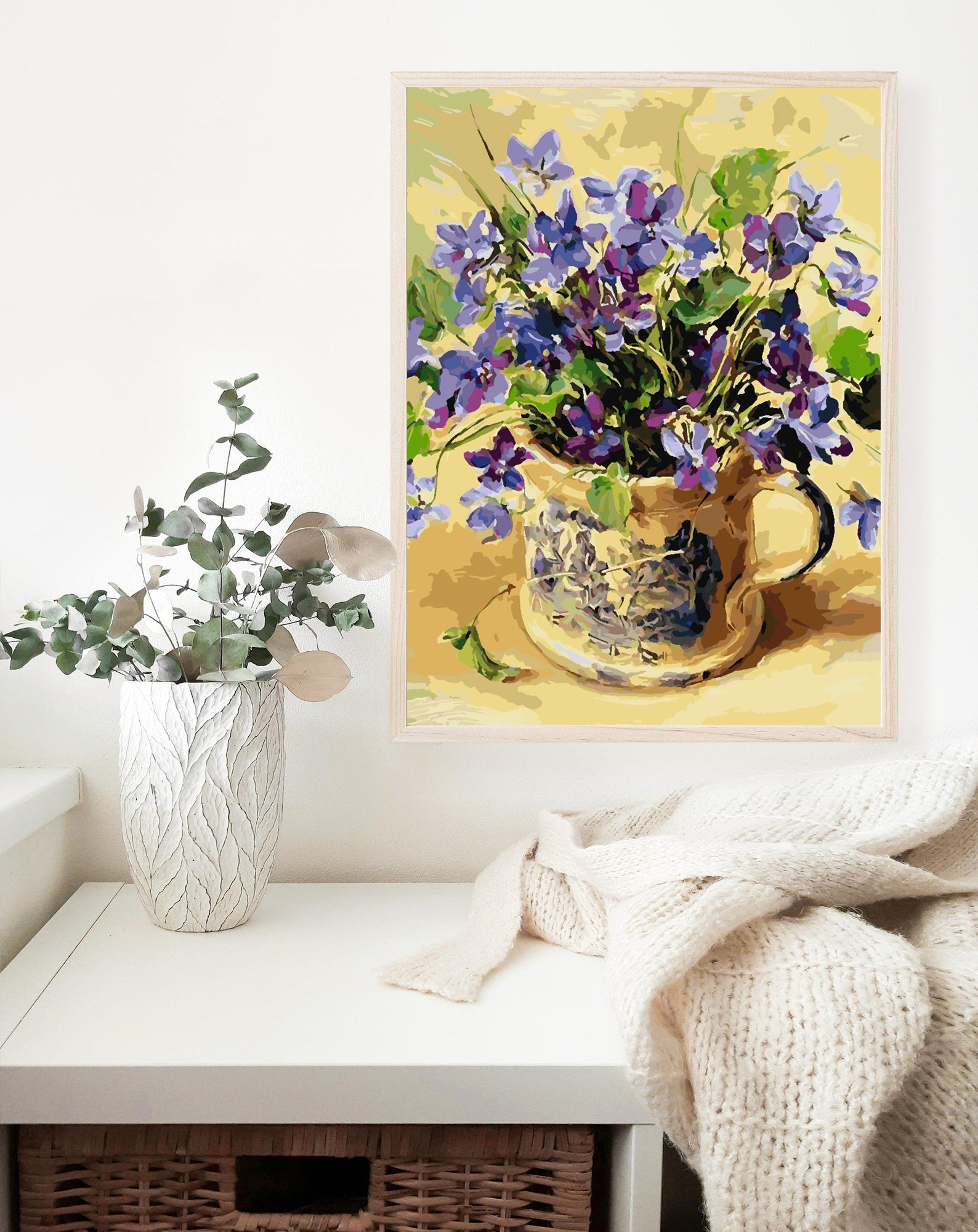 Peinture par numéros - Fleurs dans un vase 4393