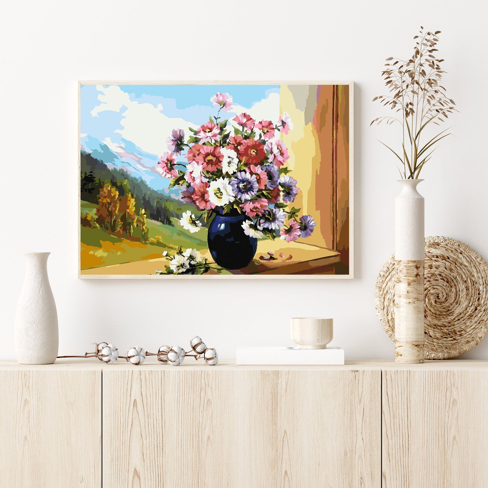 Pictura pe numere - Flori în Vază 4396