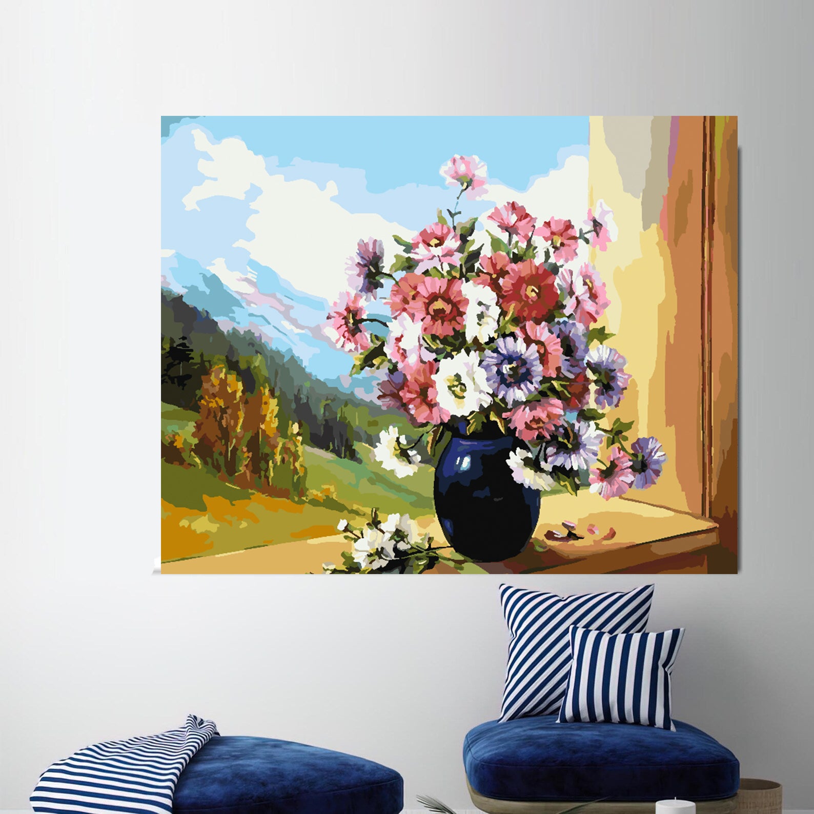 Pictura pe numere - Flori în Vază 4396