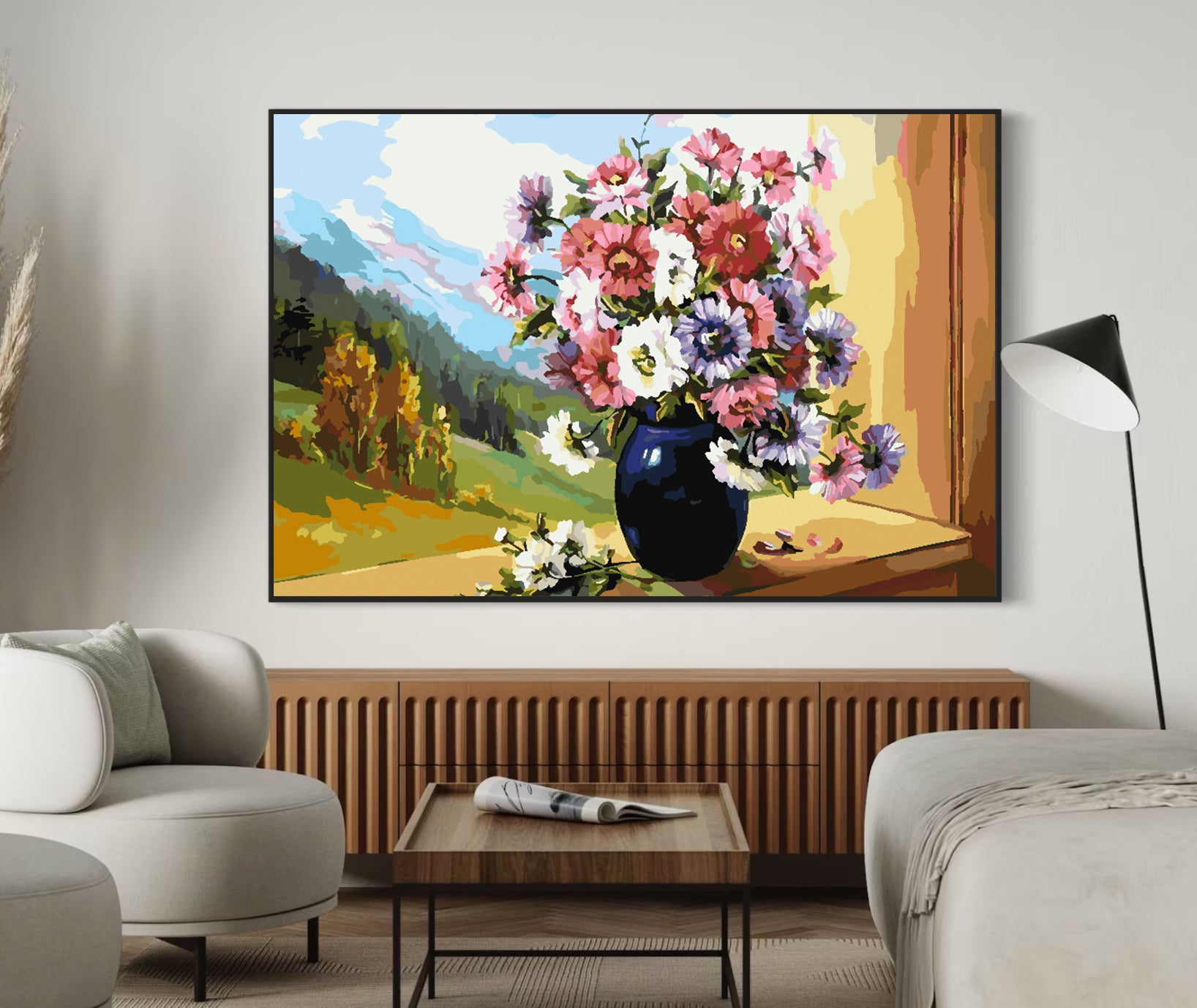 Pictura pe numere - Flori în Vază 4396